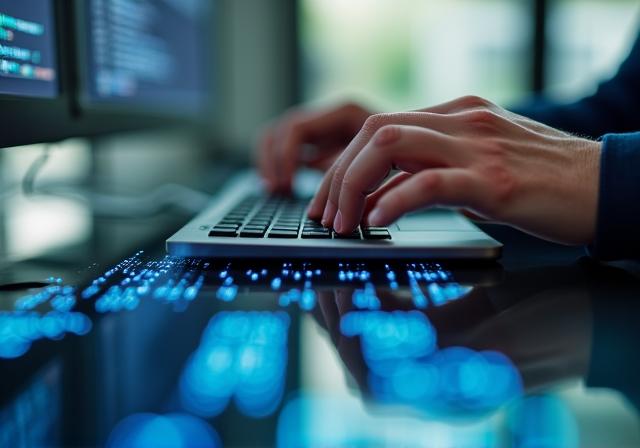 Softwareentwickler arbeiten an Code für KI-Integration